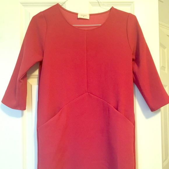 EVERLY Pink Dress w/ Big Pockets - Picture 1 of 4